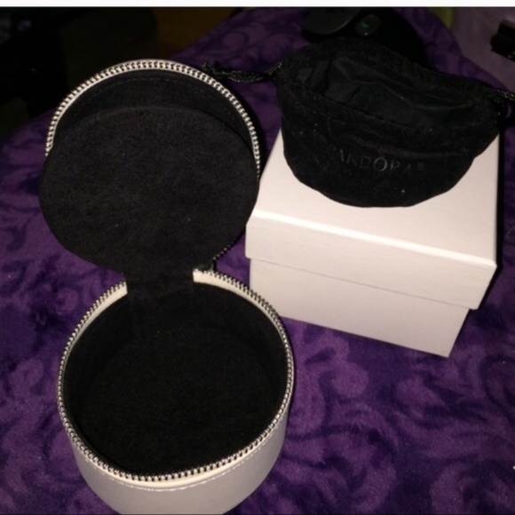 Authentic Pandora Genuine Leather Jewelry Box - Picture 3 of 4